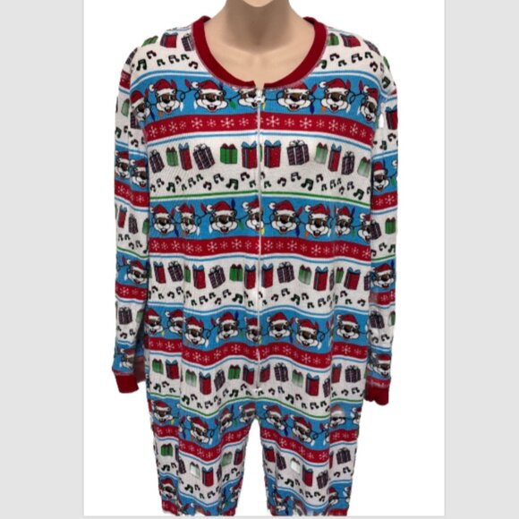 Buc-ees One Piece Christmas Thermal Pajamas Long Johns Bucees Unisex Sz XL - Picture 6 of 8